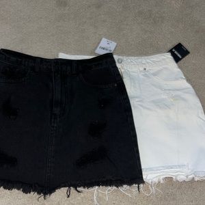 Brand new jean skirts